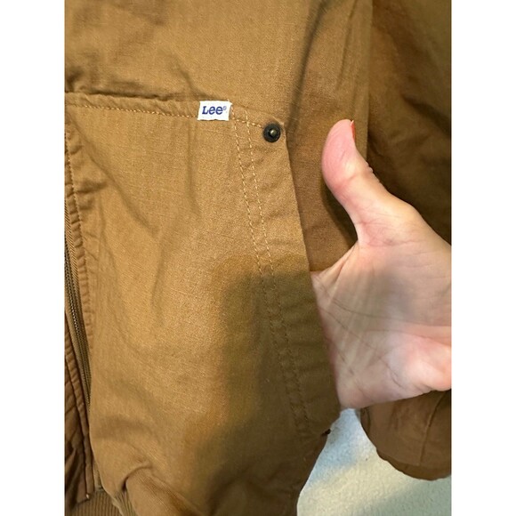 Lee The Workwear Sherpa‎ Lined Men's Utility Bomber Jacket - Picture 5 of 16